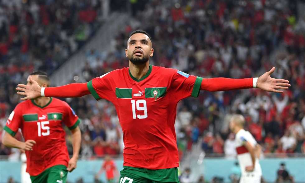  Calurosa acogida en Fez al delantero de la selección marroquí Youssef En-Nesyri