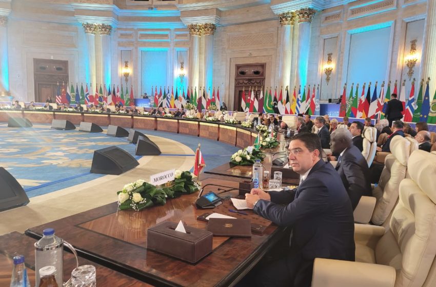  Empieza en El Cairo la « Cumbre de la Paz », con la participación de Marruecos