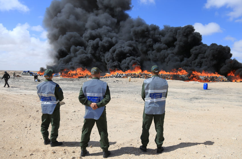  Aduanas de Safi destruye 8,1 toneladas de drogas